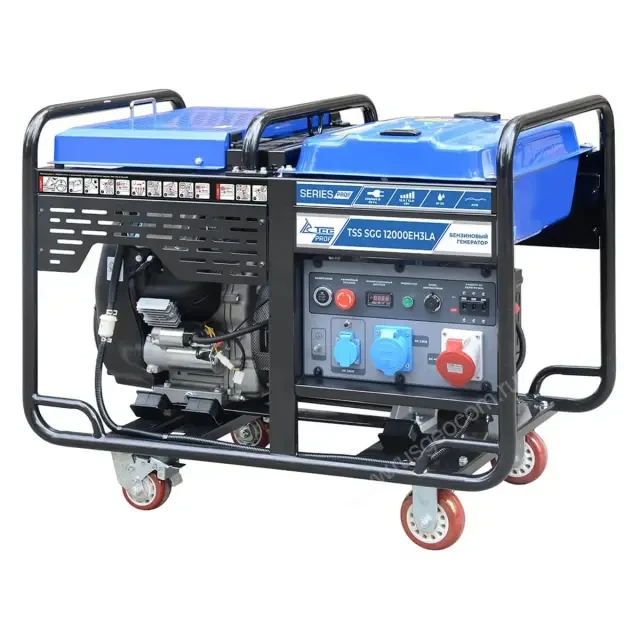 Бензиновый генератор TSS SGG 12000EH3LA + шумозащитный кожух МК-2.1 (со сборкой, с установкой ДГУ ТСС)