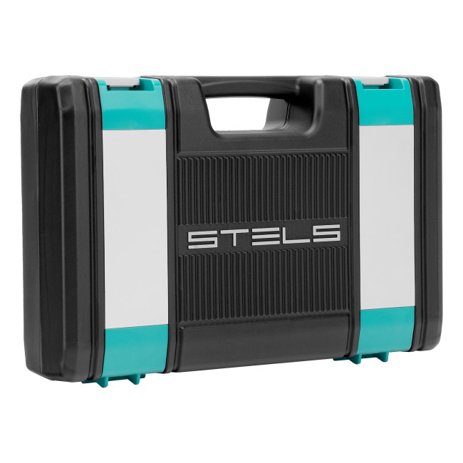 Набор инструментов, 1/2", 1/4", CrV 76 предметов Stels Набор инструментов, 1/2", 1/4", CrV 76 предметов Stels