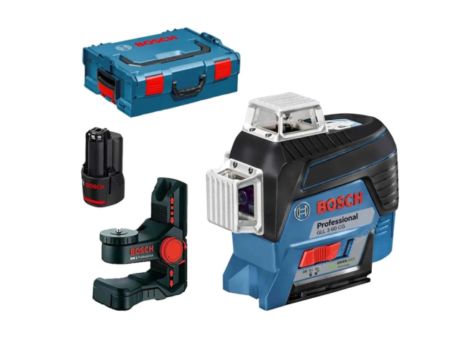 Лазерный уровень Bosch  GLL 3-80 CG + BM 1 + GBA 12V + L-Boxx (0.601.063.T00) Лазерный уровень Bosch  GLL 3-80 CG + BM 1 + GBA 12V + L-Boxx (0.601.063.T00)