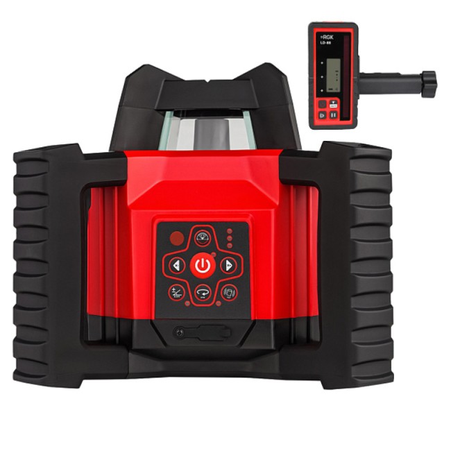 Комплект: ротационный нивелир RGK SP-312 + миллиметровый приёмник излучения RGK LD-88 Комплект: ротационный нивелир RGK SP-312 + миллиметровый приёмник излучения RGK LD-88