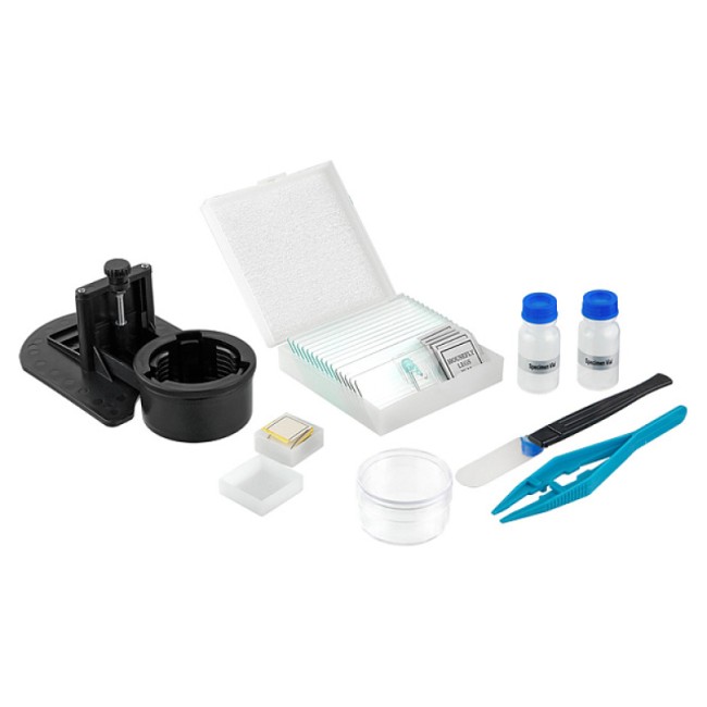 Микроскоп школьный Микромед Эврика 40x-320x инвертированный (аметист)