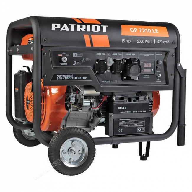 Бензиновый генератор Patriot GP 7210LE Бензиновый генератор Patriot GP 7210LE