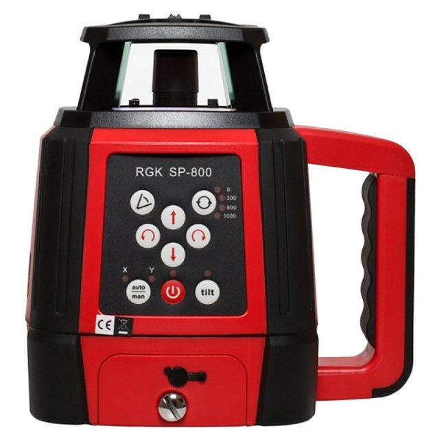 Комплект: ротационный нивелир RGK SP-800 + миллиметровый приёмник излучения RGK LD-88 Комплект: ротационный нивелир RGK SP-800 + миллиметровый приёмник излучения RGK LD-88
