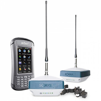 Комплект из двух приемников Sokkia GRX3 с модемами UHF/GSM и контроллера Archer2 Комплект из двух приемников Sokkia GRX3 с модемами UHF/GSM и контроллера Archer2
