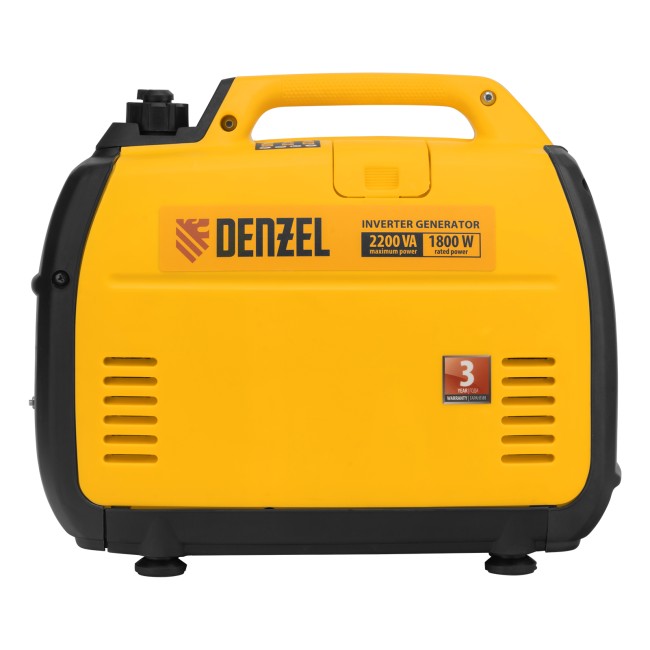 Генератор инверторный GT-2200iS, 2.2 кВт, 230 В, бак 4 л, закрытый корпус, ручной старт Denzel Генератор инверторный GT-2200iS, 2.2 кВт, 230 В, бак 4 л, закрытый корпус, ручной старт Denzel
