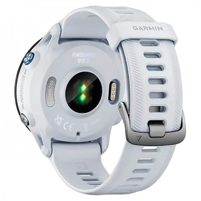 Часы Garmin Forerunner 955 с белым ремешком Часы Garmin Forerunner 955 с белым ремешком