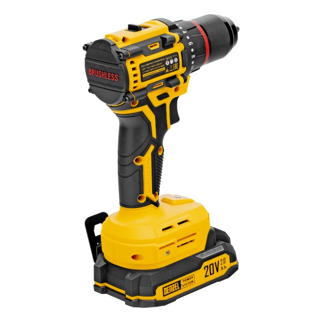 Дрель-шуруповерт аккумуляторная CDH-BL-20 Denzel Дрель-шуруповерт аккумуляторная CDH-BL-20 Denzel