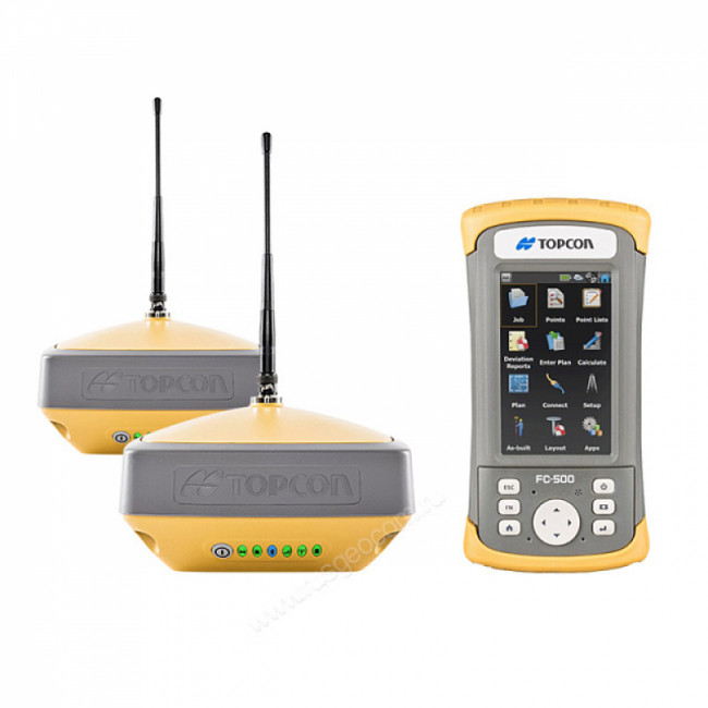 Комплект из двух приемников Topcon Hiper VR UHF/GSM и контроллера FC-500 Комплект из двух приемников Topcon Hiper VR UHF/GSM и контроллера FC-500