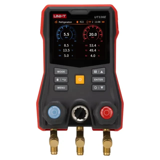 Цифровой манометр с беспроводными температурными датчиками UNI-T UT336E KIT Цифровой манометр с беспроводными температурными датчиками UNI-T UT336E KIT