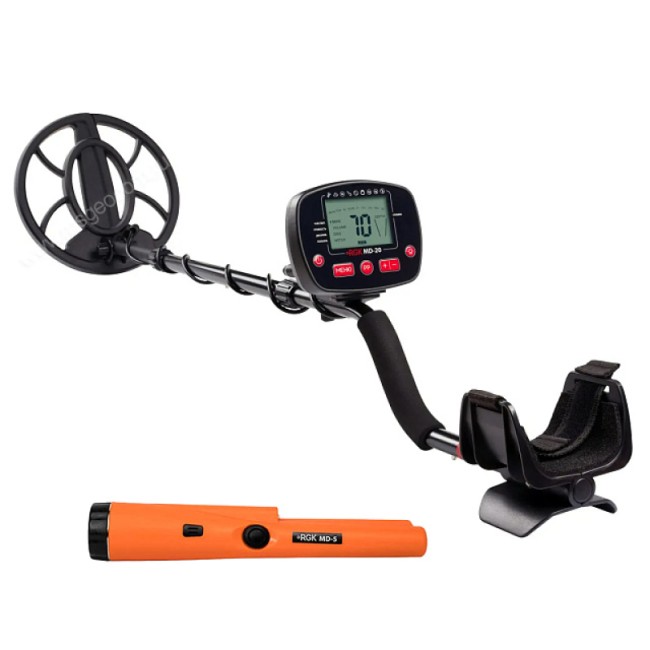 Комплект: Металлоискатель RGK MD-20 + пинпоинтер RGK MD-5 Комплект: Металлоискатель RGK MD-20 + пинпоинтер RGK MD-5