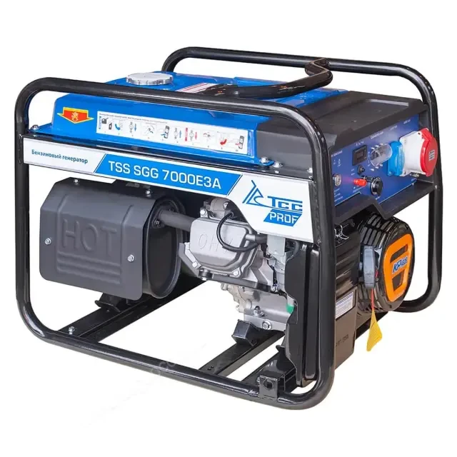 Бензиновый генератор TSS SGG 7000E3A + комплект ручек и колес TSS 023123