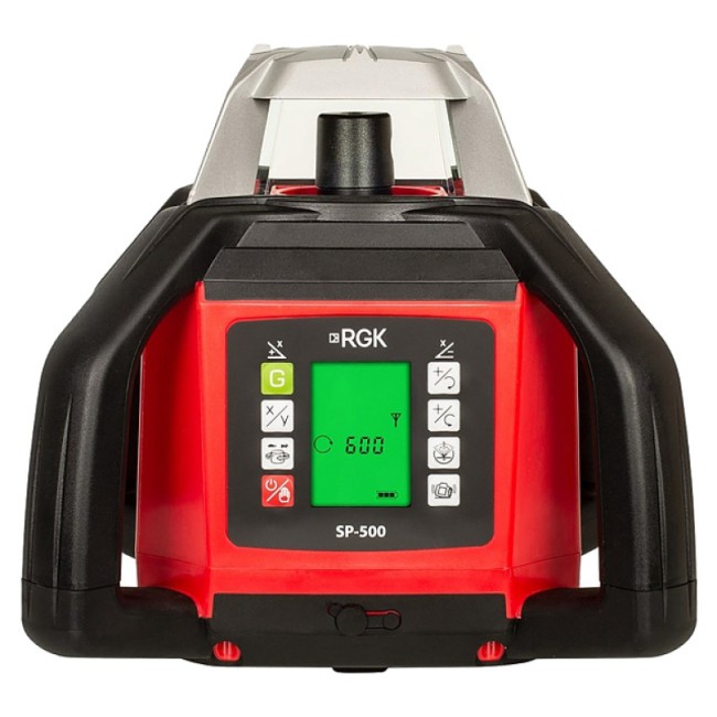 Комплект: ротационный нивелир RGK SP-500 + элевационный штатив RGK SH-340 Комплект: ротационный нивелир RGK SP-500 + элевационный штатив RGK SH-340