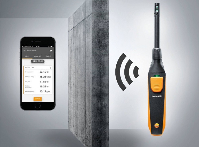 Смарт-зонд термогигрометр Testo 605i 2 Gen Смарт-зонд термогигрометр Testo 605i 2 Gen