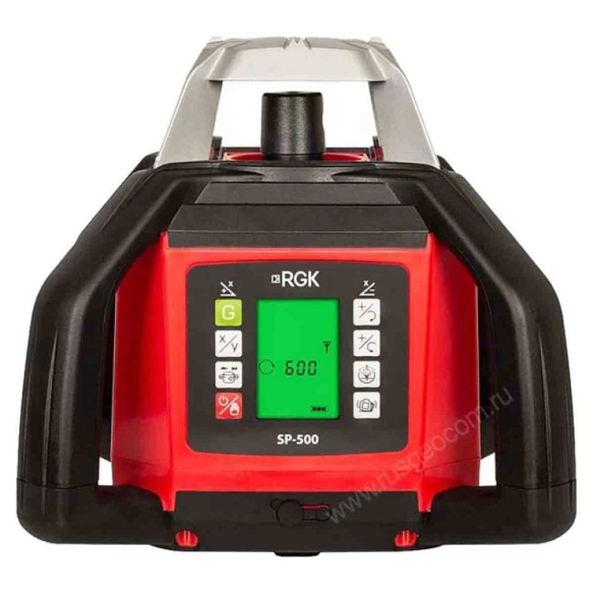 Комплект: ротационный нивелир RGK SP-500 + штатив RGK SH-170, рейка RGK LR-2 Комплект: ротационный нивелир RGK SP-500 + штатив RGK SH-170, рейка RGK LR-2