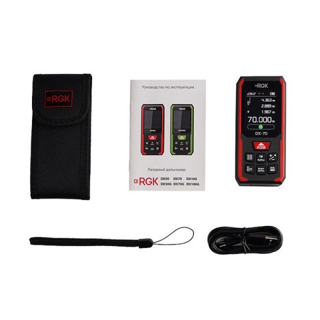 Лазерный дальномер RGK DX-70 Лазерный дальномер RGK DX-70
