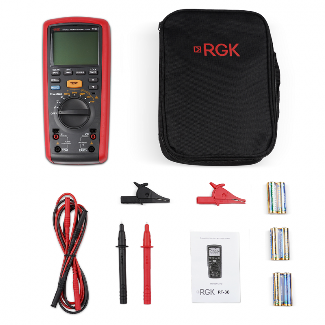 Цифровой мегаомметр RGK RT-30 Цифровой мегаомметр RGK RT-30