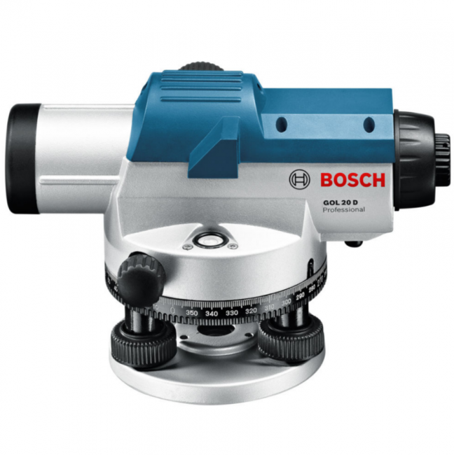Комплект оптический нивелир Bosch GOL 20D штатив  рейка - 3 в 1 Комплект оптический нивелир Bosch GOL 20D штатив  рейка - 3 в 1
