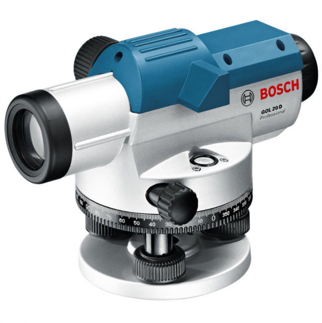 Комплект оптический нивелир Bosch GOL 20D штатив  рейка - 3 в 1 Комплект оптический нивелир Bosch GOL 20D штатив  рейка - 3 в 1