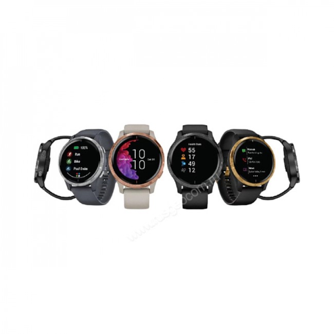 Часы Garmin Venu черные с серым безелем Часы Garmin Venu черные с серым безелем