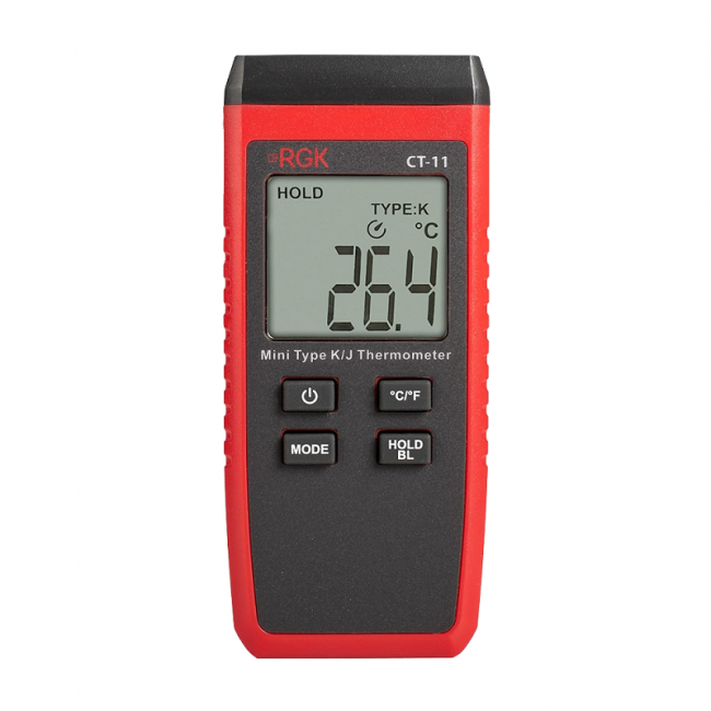 Термометр RGK CT-11 с погружным зондом температуры TR-10W с поверкой Термометр RGK CT-11 с погружным зондом температуры TR-10W с поверкой